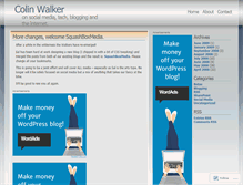 Tablet Screenshot of colinwalker.wordpress.com