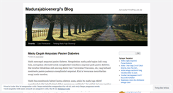 Desktop Screenshot of madurajabioenergi.wordpress.com