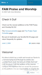 Mobile Screenshot of fampraiseandworship.wordpress.com