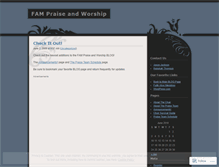 Tablet Screenshot of fampraiseandworship.wordpress.com