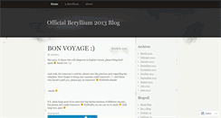 Desktop Screenshot of blackberyllium2013.wordpress.com