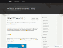 Tablet Screenshot of blackberyllium2013.wordpress.com