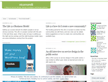 Tablet Screenshot of nicomorelli.wordpress.com