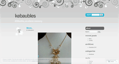 Desktop Screenshot of kebaubles.wordpress.com