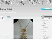 Tablet Screenshot of kebaubles.wordpress.com