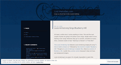 Desktop Screenshot of lostmelodies.wordpress.com