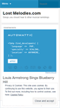 Mobile Screenshot of lostmelodies.wordpress.com