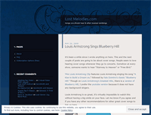 Tablet Screenshot of lostmelodies.wordpress.com
