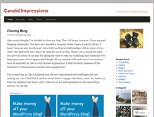 Tablet Screenshot of candidpresence.wordpress.com