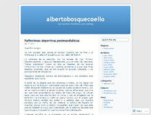Tablet Screenshot of albertobosquecoello.wordpress.com