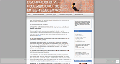 Desktop Screenshot of discapacidadytelecentros.wordpress.com