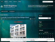 Tablet Screenshot of hotelsinghsons.wordpress.com