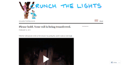 Desktop Screenshot of crunchthelights.wordpress.com