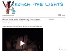 Tablet Screenshot of crunchthelights.wordpress.com