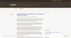 Desktop Screenshot of fratagen.wordpress.com