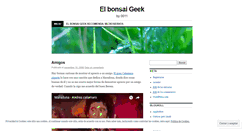 Desktop Screenshot of elbonsaigeek.wordpress.com