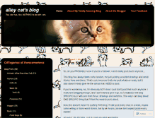 Tablet Screenshot of alleycat11.wordpress.com