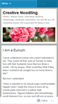 Mobile Screenshot of creativenoodling.wordpress.com