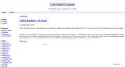 Desktop Screenshot of christianfreeman.wordpress.com
