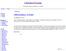 Tablet Screenshot of christianfreeman.wordpress.com