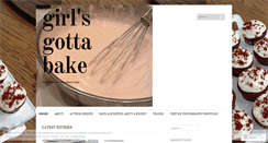 Desktop Screenshot of girlsgottabake.wordpress.com