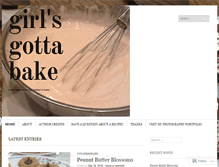 Tablet Screenshot of girlsgottabake.wordpress.com