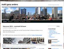 Tablet Screenshot of mahlganzanders.wordpress.com