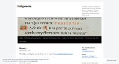 Desktop Screenshot of haligweorc.wordpress.com