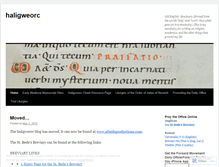 Tablet Screenshot of haligweorc.wordpress.com