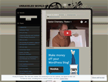 Tablet Screenshot of exploringchemworld.wordpress.com