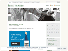 Tablet Screenshot of longevityaikido.wordpress.com