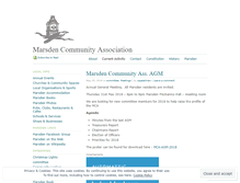 Tablet Screenshot of marsdencommunityassociation.wordpress.com