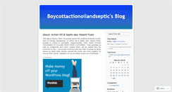 Desktop Screenshot of boycottactionoilandseptic.wordpress.com