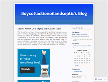 Tablet Screenshot of boycottactionoilandseptic.wordpress.com