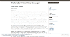 Desktop Screenshot of onlinedatingagora.wordpress.com