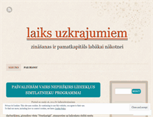 Tablet Screenshot of laiksuzkrajumiem.wordpress.com