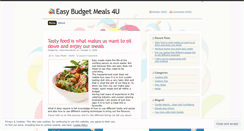 Desktop Screenshot of easybudgetmeals4u.wordpress.com