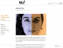 Tablet Screenshot of lilaproject.wordpress.com