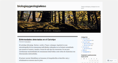 Desktop Screenshot of biologiaygeologia4eso.wordpress.com