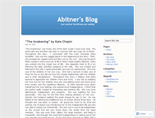 Tablet Screenshot of abitner.wordpress.com