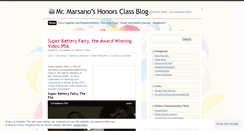 Desktop Screenshot of mrmarsanosclass.wordpress.com