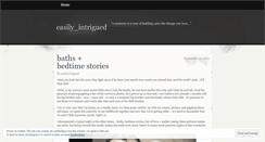 Desktop Screenshot of easilyintrigued.wordpress.com