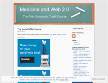Tablet Screenshot of med20course.wordpress.com