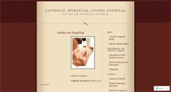Desktop Screenshot of catholicspiritualliving.wordpress.com