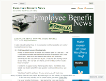 Tablet Screenshot of employeebenefitnews.wordpress.com
