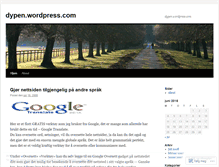 Tablet Screenshot of dypen.wordpress.com