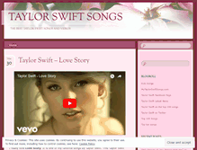 Tablet Screenshot of mytaylorswiftsonglist.wordpress.com