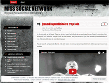 Tablet Screenshot of misssocialnetwork.wordpress.com