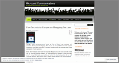 Desktop Screenshot of microcast.wordpress.com