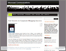 Tablet Screenshot of microcast.wordpress.com